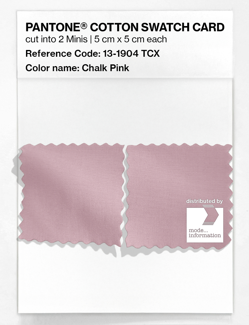 Product image 4 of the product “PANTONE® COTTON SWATCH CARD 13-1904 TCX Chalk Pink ”