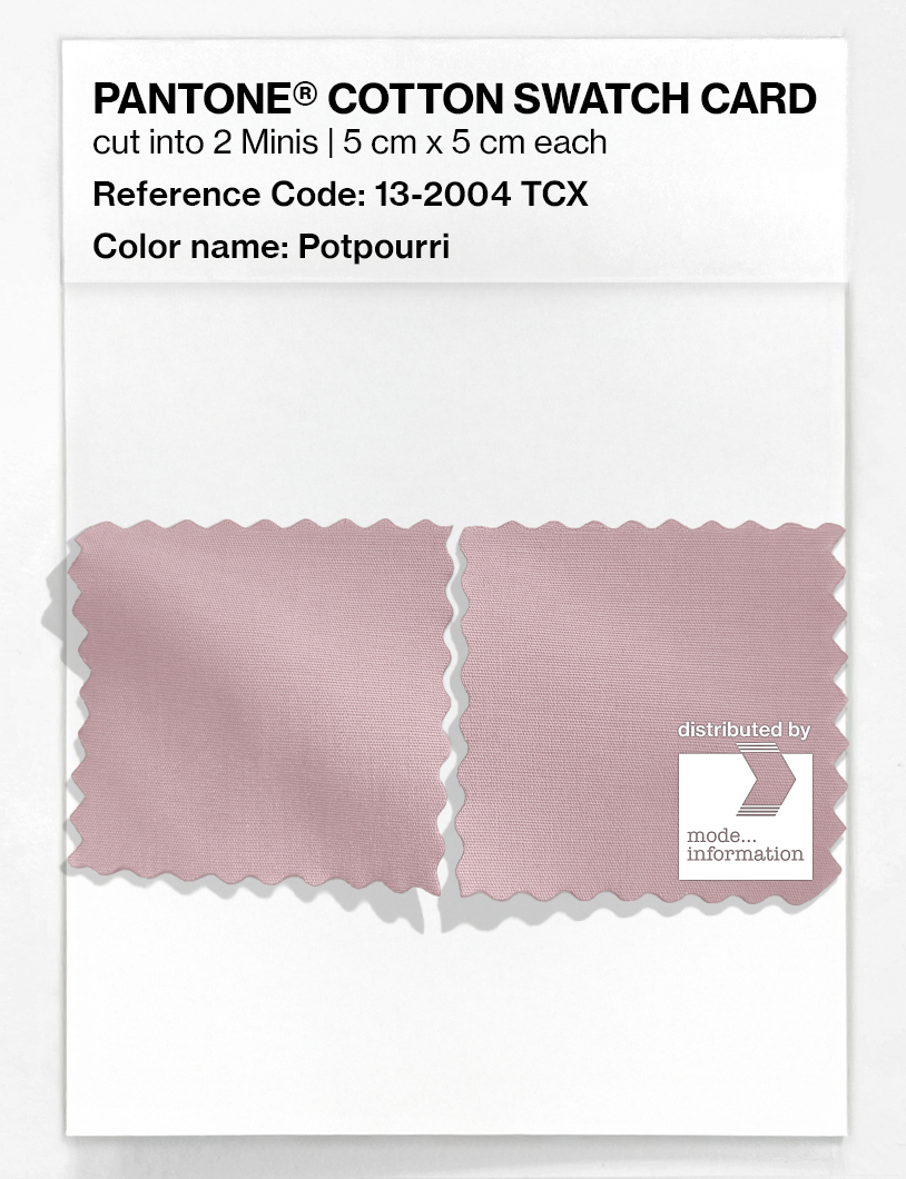 Product image 4 of the product “PANTONE® COTTON SWATCH CARD 13-2004 TCX Potpourri ”
