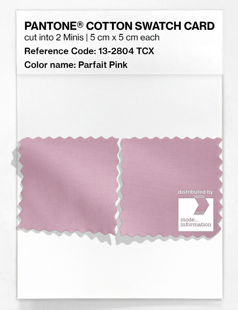 Product image 4 of the product “PANTONE® COTTON SWATCH CARD 13-2804 TCX Parfait Pink ”