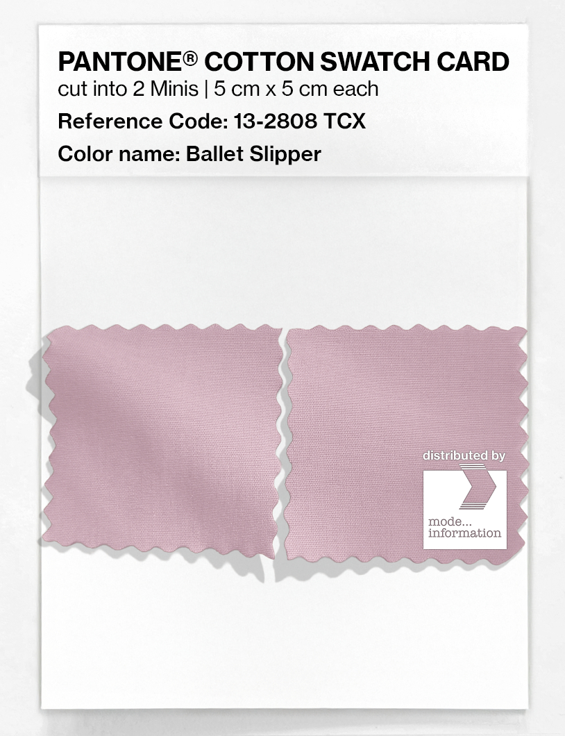 Product image 4 of the product “PANTONE® COTTON SWATCH CARD 13-2808 TCX Ballet Slipper ”