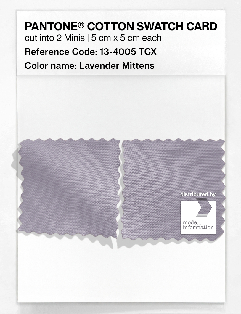 Artikelbild 4 des Artikels “PANTONE® COTTON SWATCH CARD 13-4005 TCX Lavender Mittens “