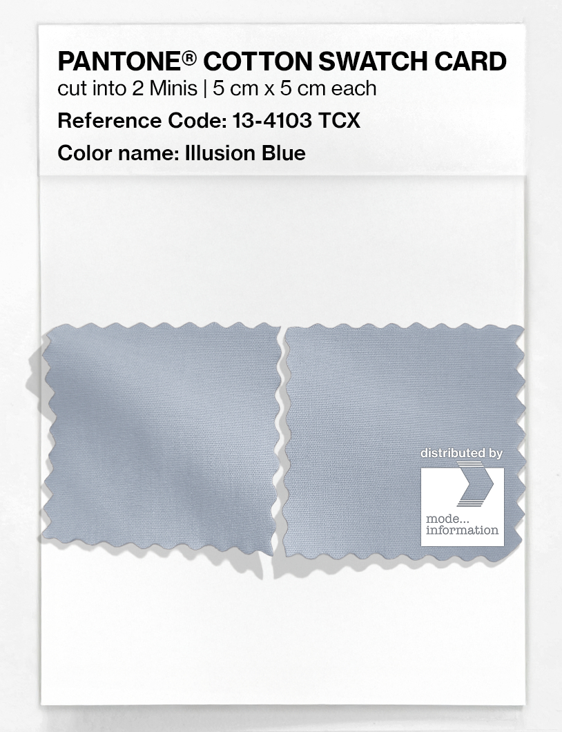 Product image 4 of the product “PANTONE® COTTON SWATCH CARD 13-4103 TCX Illusion Blue ”
