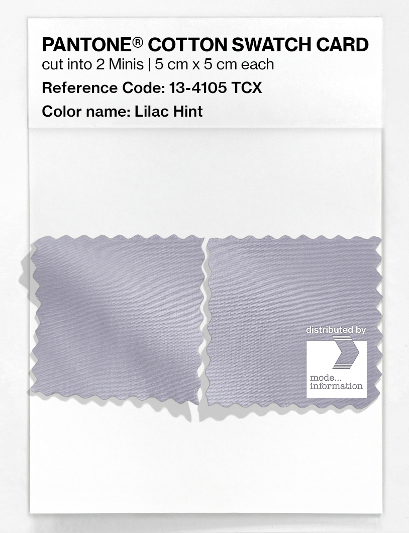 Product image 4 of the product “PANTONE® COTTON SWATCH CARD 13-4105 TCX Lilac Hint ”