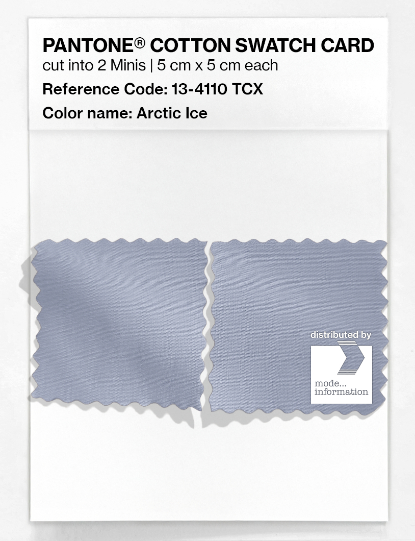 Product image 4 of the product “PANTONE® COTTON SWATCH CARD 13-4110 TCX Arctic Ice ”