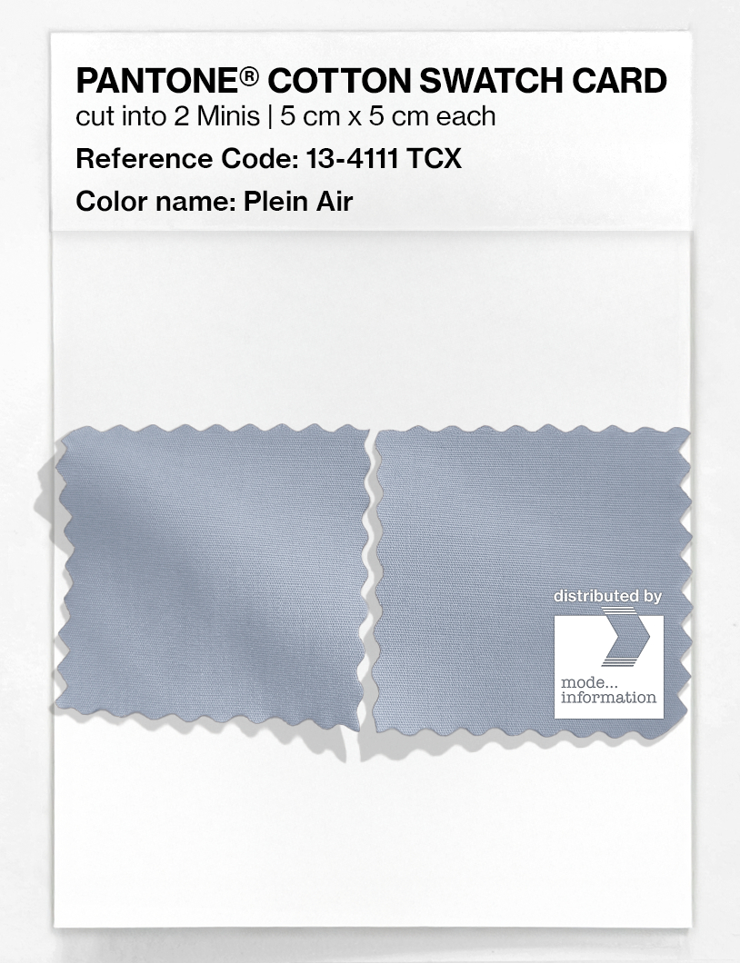 Product image 4 of the product “PANTONE® COTTON SWATCH CARD 13-4111 TCX Plein Air ”