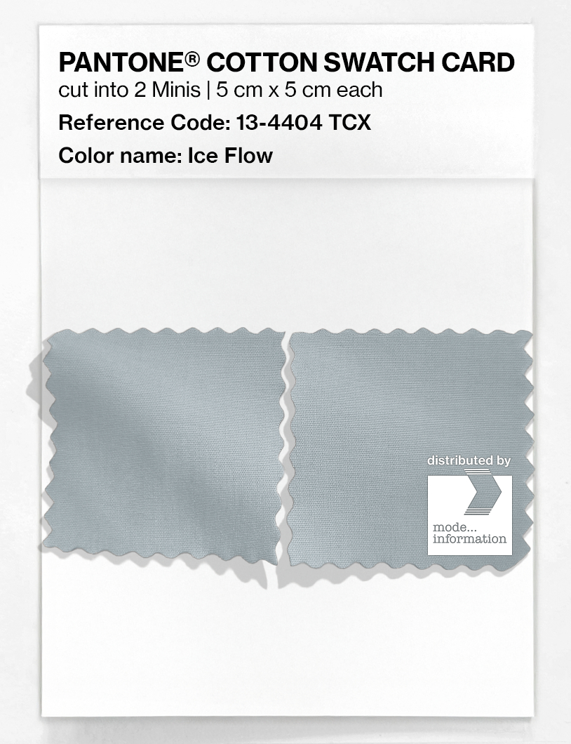 Product image 4 of the product “PANTONE® COTTON SWATCH CARD 13-4404 TCX Ice Flow ”