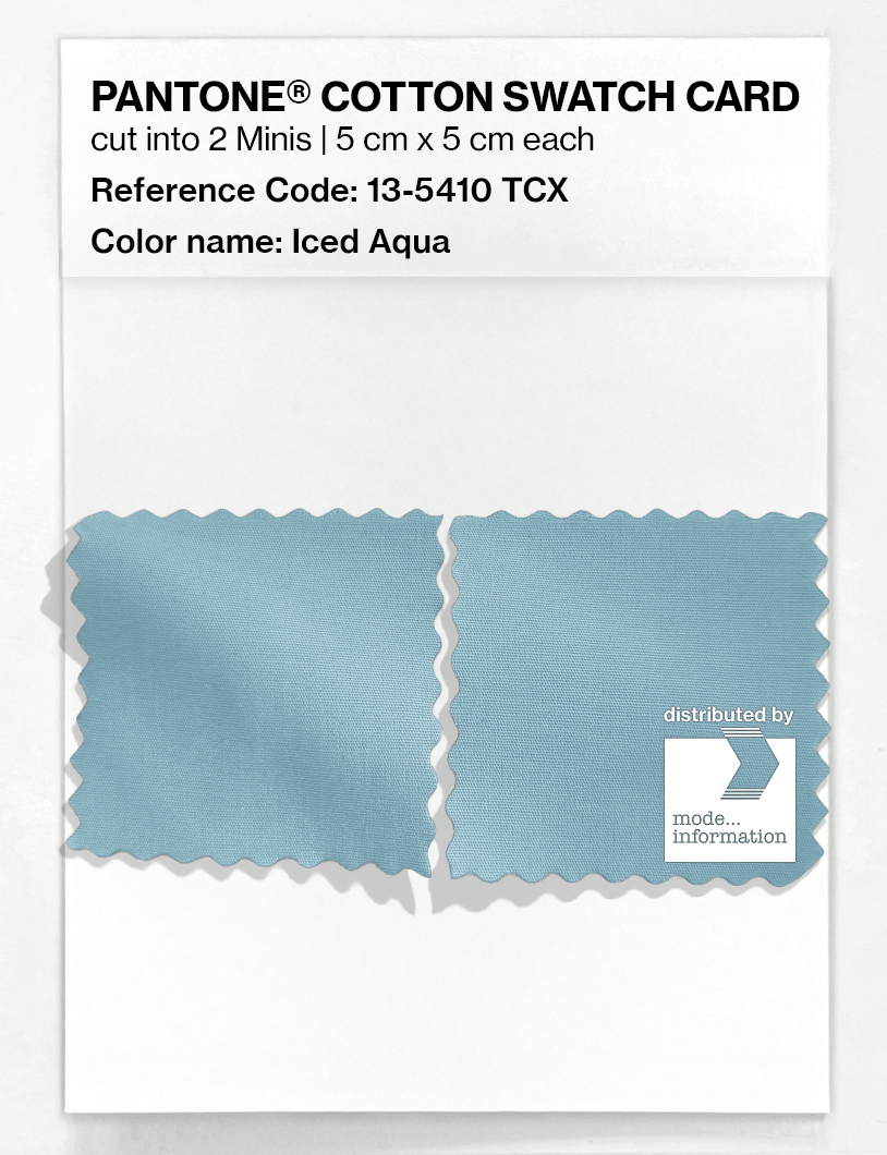 Artikelbild 4 des Artikels “PANTONE® COTTON SWATCH CARD 13-5410 TCX Iced Aqua “