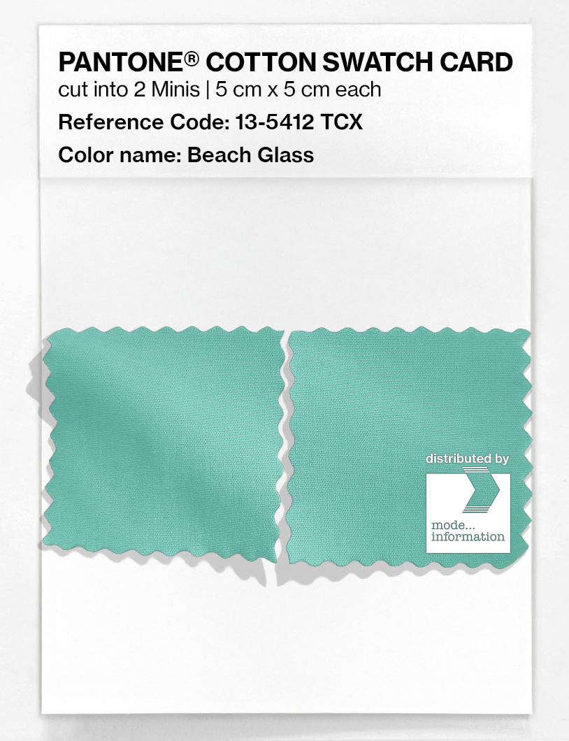 Artikelbild 4 des Artikels “PANTONE® COTTON SWATCH CARD 13-5412 TCX Beach Glass “
