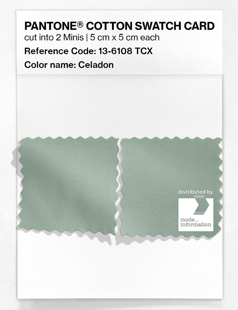 Artikelbild 4 des Artikels “PANTONE® COTTON SWATCH CARD 13-6108 TCX Celadon “