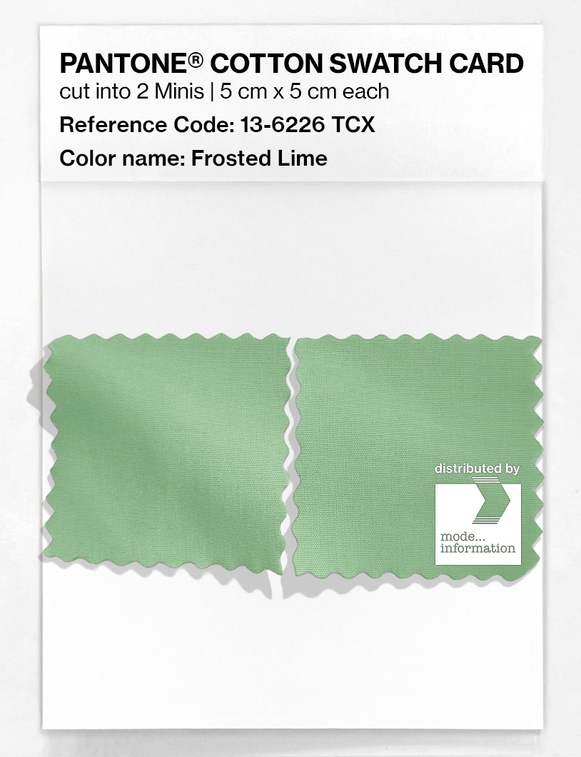 Artikelbild 4 des Artikels “PANTONE® COTTON SWATCH CARD 13-6226 TCX Frosted Lime “