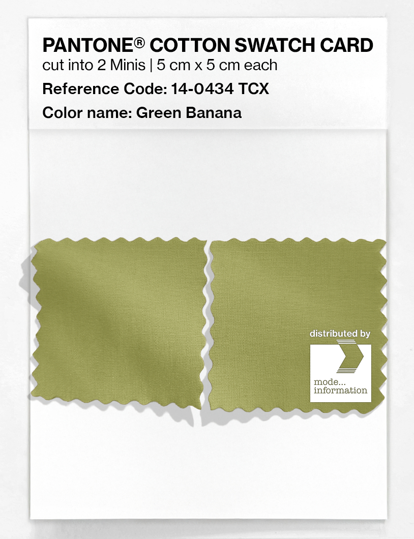 Product image 4 of the product “PANTONE® COTTON SWATCH CARD 14-0434 TCX Green Banana ”