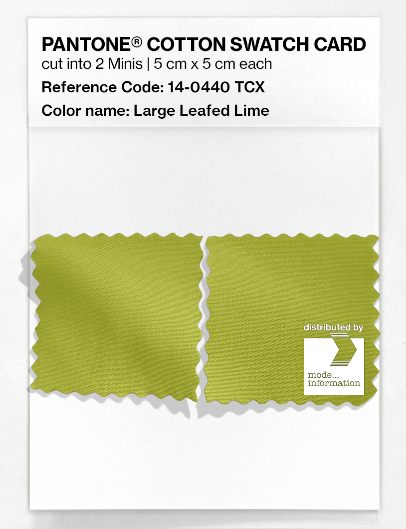 Artikelbild 4 des Artikels “PANTONE® COTTON SWATCH CARD 14-0440 TCX Large Leafed Lime “