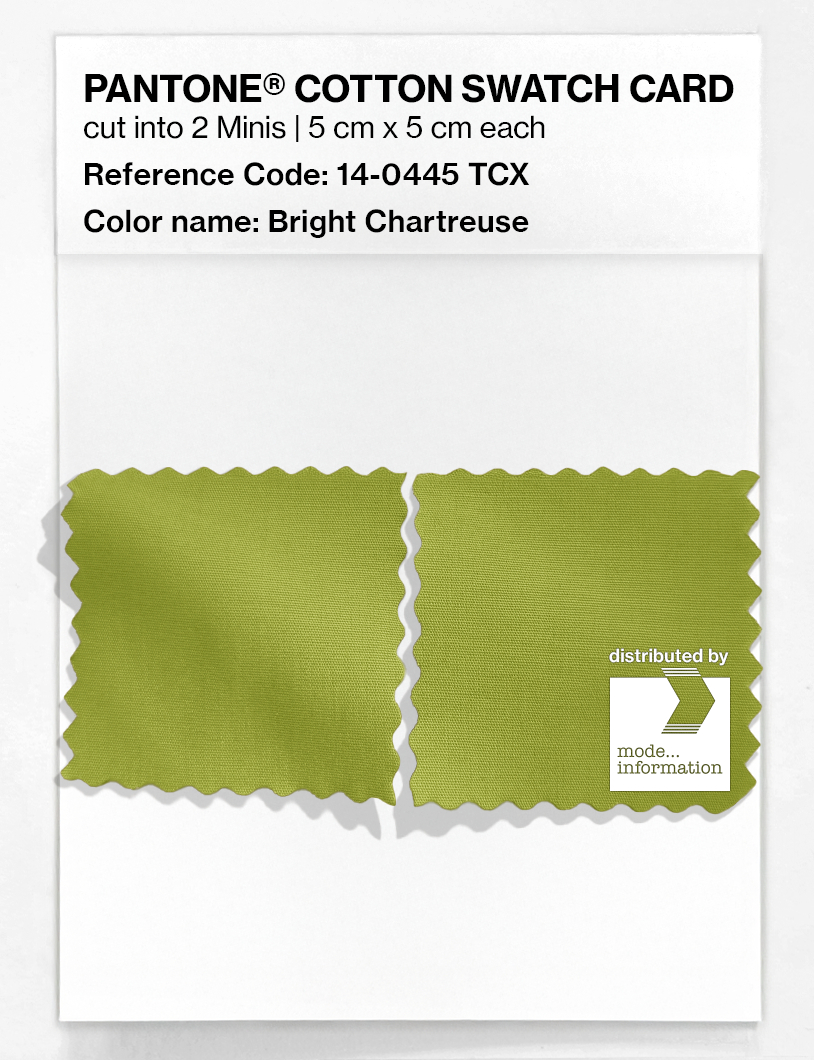 Artikelbild 4 des Artikels “PANTONE® COTTON SWATCH CARD 14-0445 TCX Bright Chartreuse “