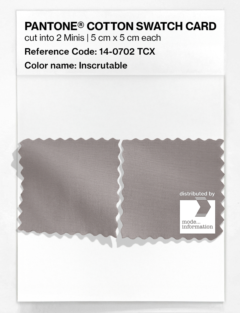 Artikelbild 4 des Artikels “PANTONE® COTTON SWATCH CARD 14-0702 TCX Inscrutable “