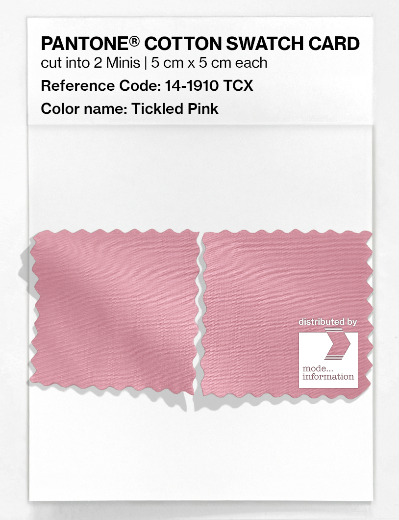 Product image 4 of the product “PANTONE® COTTON SWATCH CARD 14-1910 TCX Tickled Pink ”