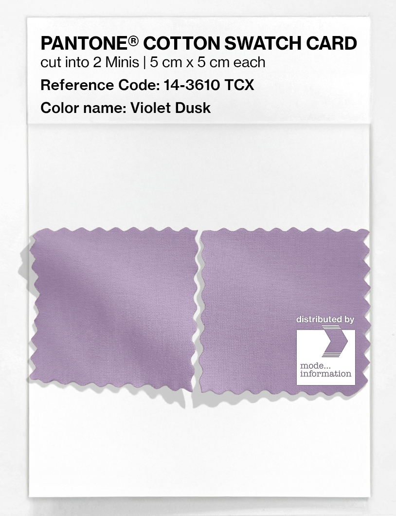 Artikelbild 4 des Artikels “PANTONE® COTTON SWATCH CARD 14-3610 TCX Violet Dusk “
