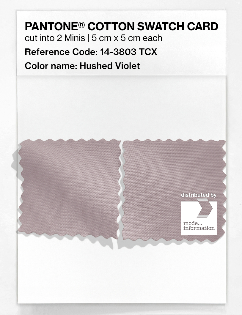 Product image 4 of the product “PANTONE® COTTON SWATCH CARD 14-3803 TCX Hushed Violet ”