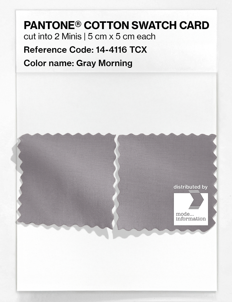Artikelbild 4 des Artikels “PANTONE® COTTON SWATCH CARD 14-4116 TCX Gray Morning “