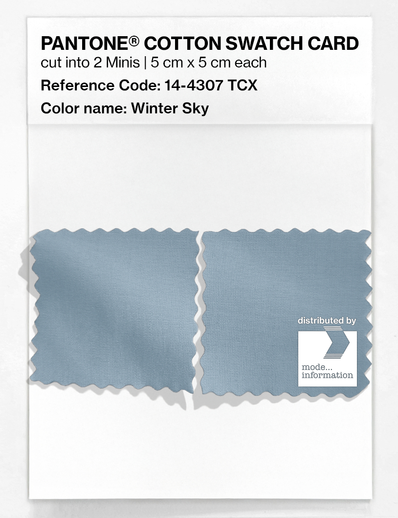 Artikelbild 4 des Artikels “PANTONE® COTTON SWATCH CARD 14-4307 TCX Winter Sky “