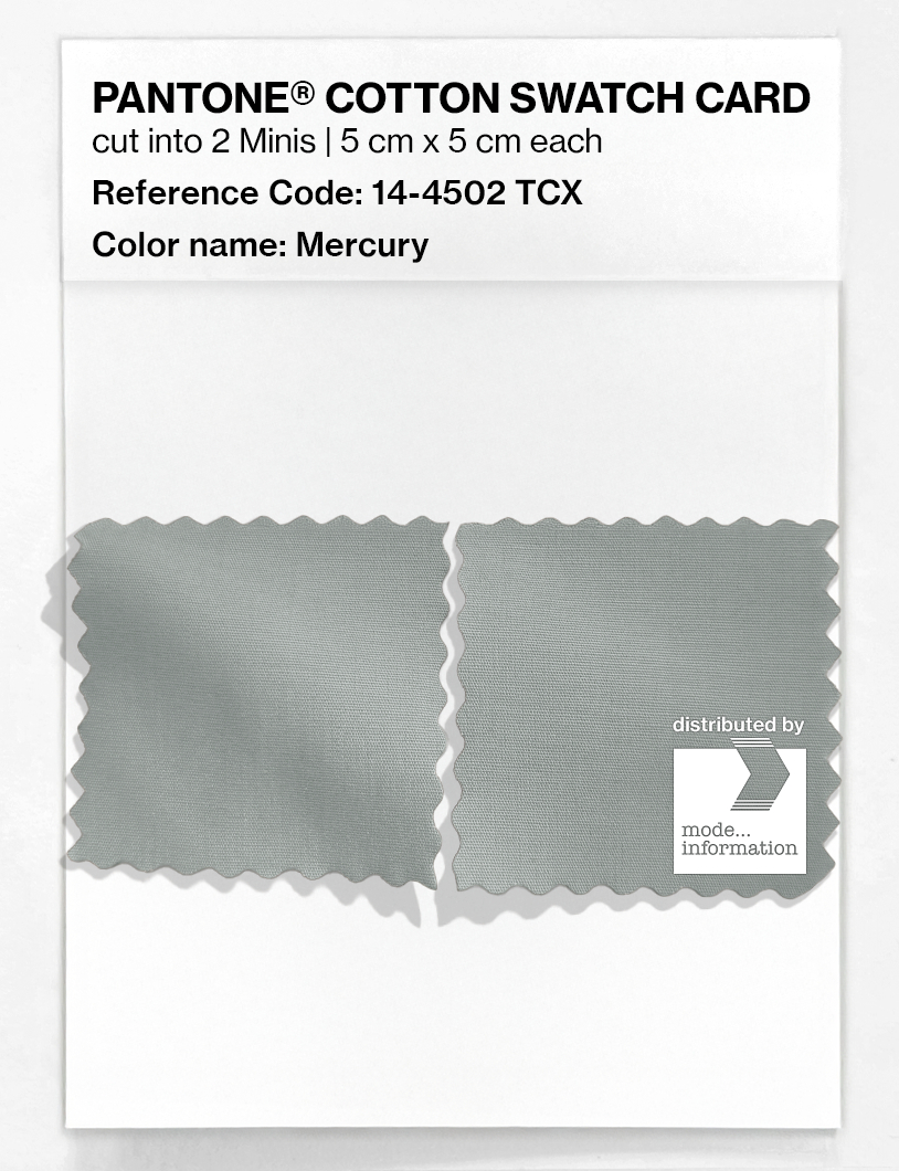 Artikelbild 4 des Artikels “PANTONE® COTTON SWATCH CARD 14-4502 TCX Mercury “