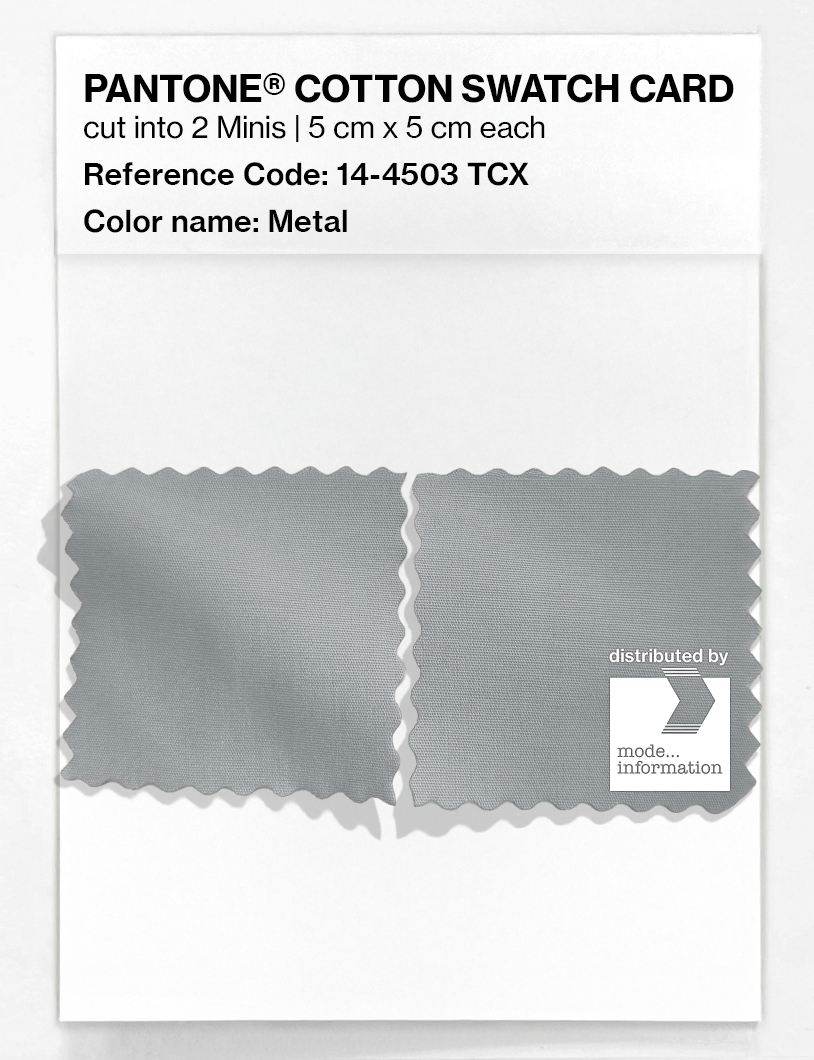 Product image 4 of the product “PANTONE® COTTON SWATCH CARD 14-4503 TCX Metal ”