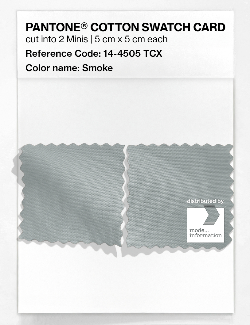 Product image 4 of the product “PANTONE® COTTON SWATCH CARD 14-4505 TCX Smoke ”