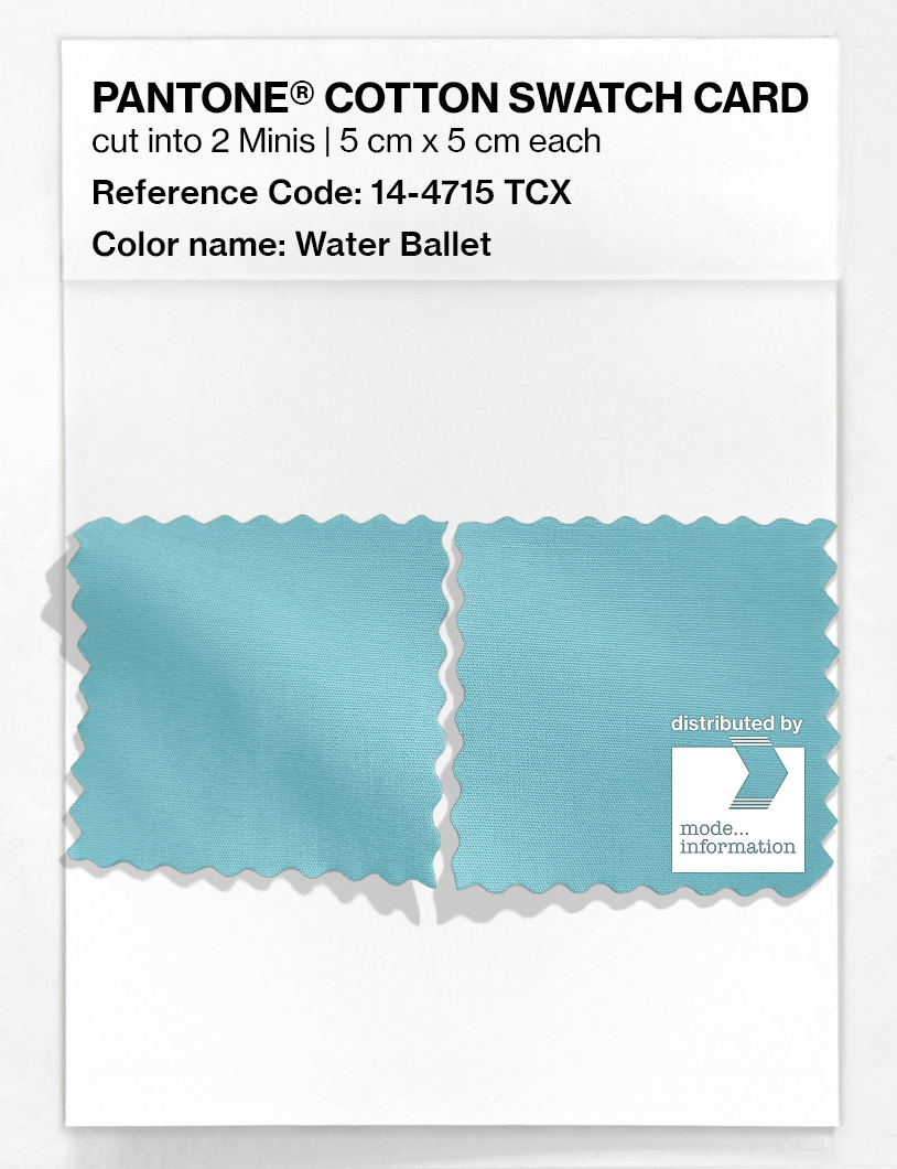 Product image 4 of the product “PANTONE® COTTON SWATCH CARD 14-4715 TCX Water Ballet ”