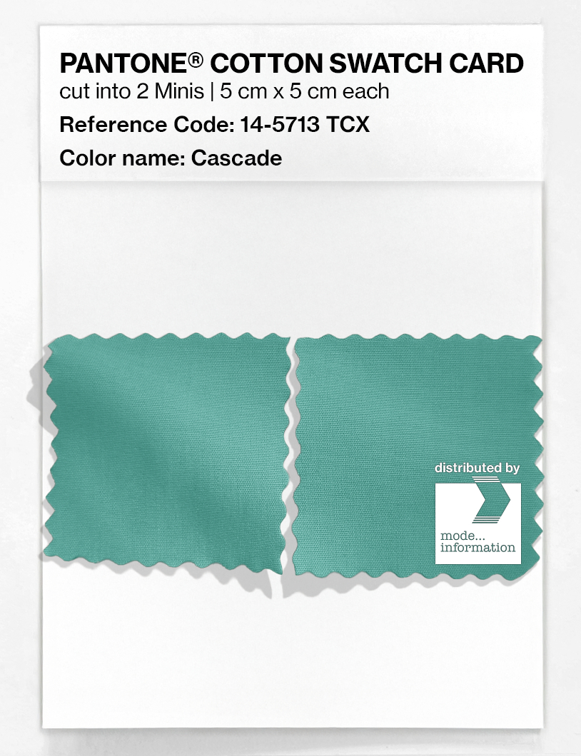 Artikelbild 4 des Artikels “PANTONE® COTTON SWATCH CARD 14-5713 TCX Cascade “
