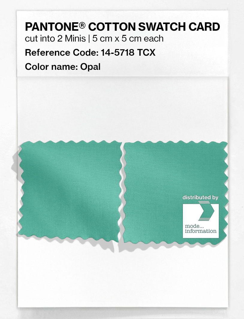 Artikelbild 4 des Artikels “PANTONE® COTTON SWATCH CARD 14-5718 TCX Opal “