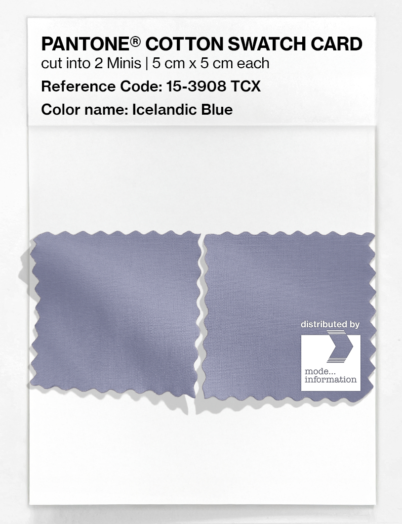 Product image 4 of the product “PANTONE® COTTON SWATCH CARD 15-3908 TCX Icelandic Blue ”