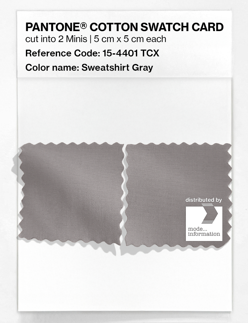 Artikelbild 4 des Artikels “PANTONE® COTTON SWATCH CARD 15-4401 TCX Sweatshirt Gray “