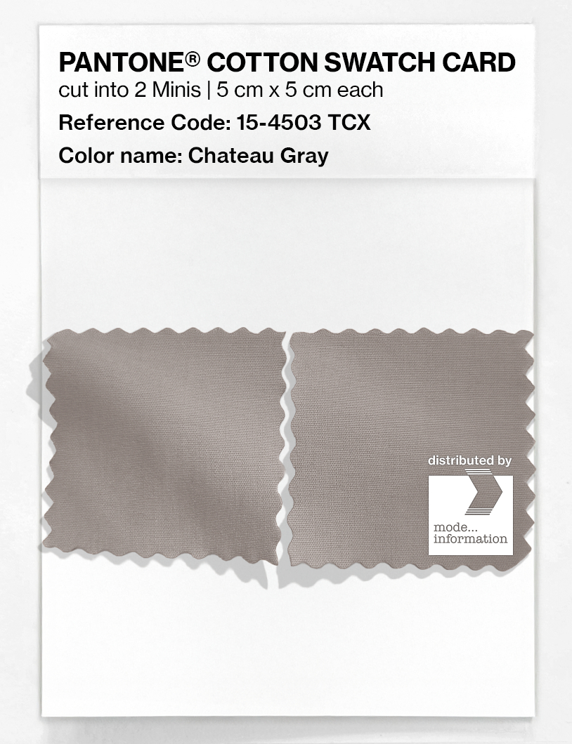 Artikelbild 4 des Artikels “PANTONE® COTTON SWATCH CARD 15-4503 TCX Chateau Gray “