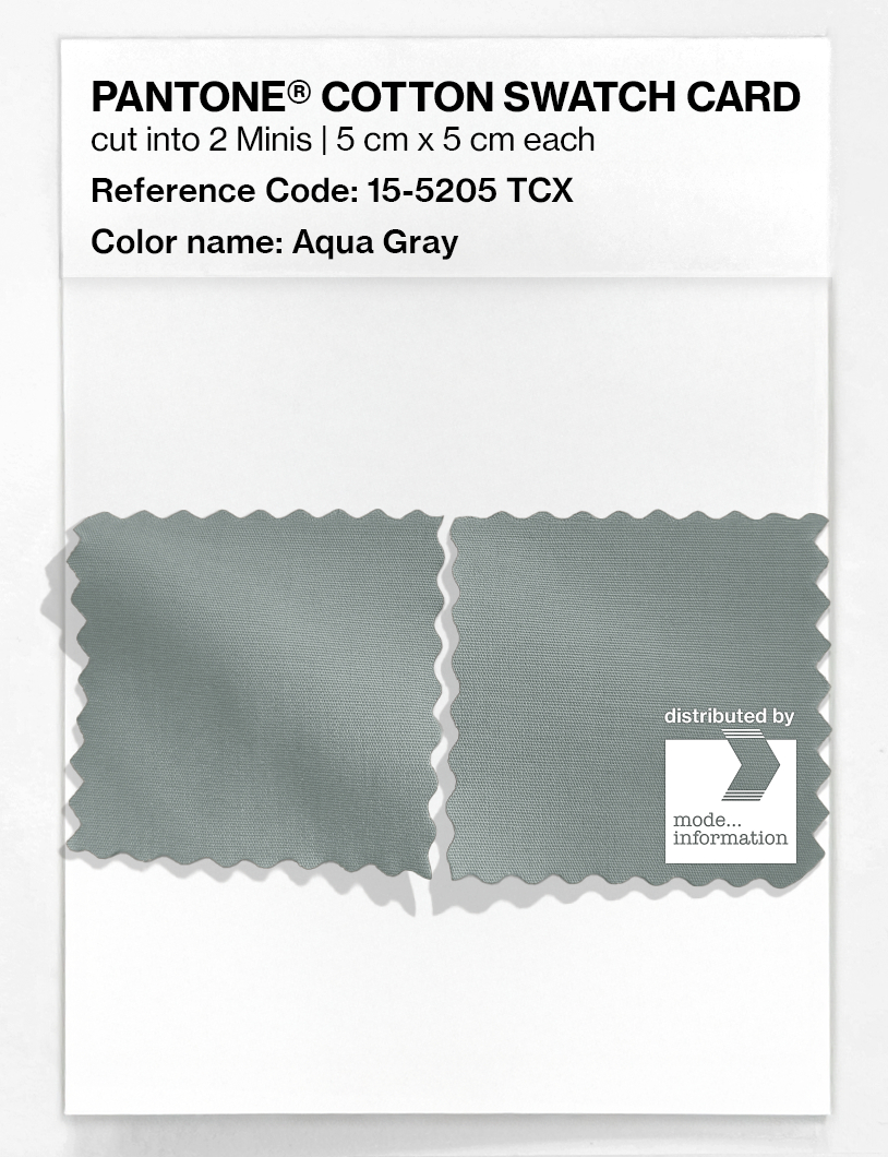 Artikelbild 4 des Artikels “PANTONE® COTTON SWATCH CARD 15-5205 TCX Aqua Gray “