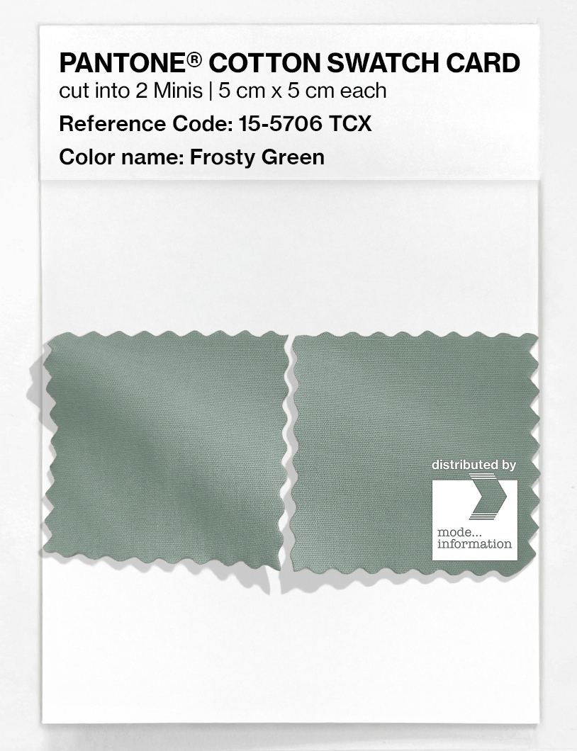 Artikelbild 4 des Artikels “PANTONE® COTTON SWATCH CARD 15-5706 TCX Frosty Green “