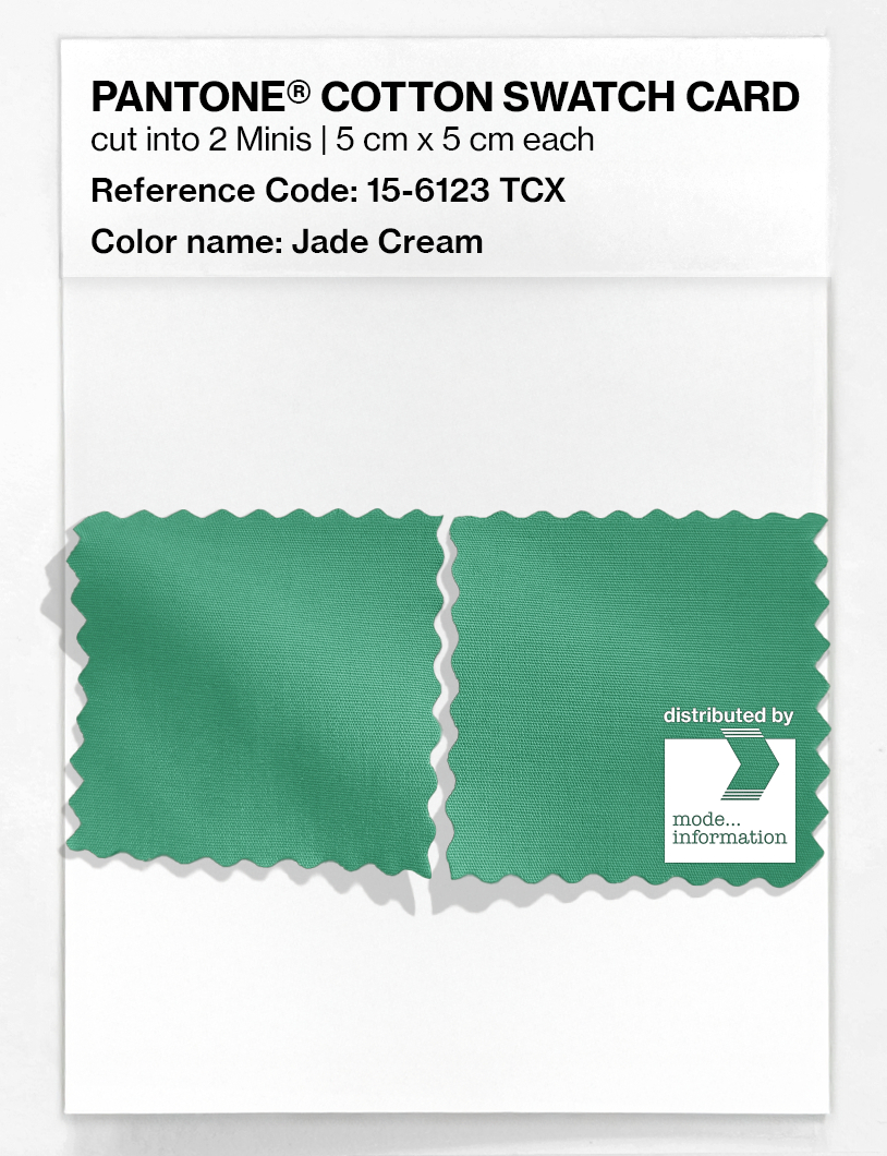 Artikelbild 4 des Artikels “PANTONE® COTTON SWATCH CARD 15-6123 TCX Jade Cream “