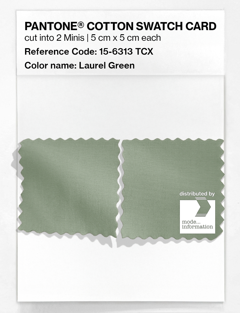 Artikelbild 4 des Artikels “PANTONE® COTTON SWATCH CARD 15-6313 TCX Laurel Green “