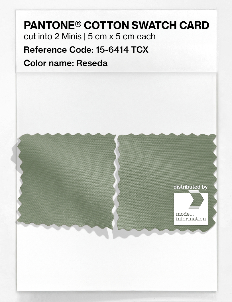 Artikelbild 4 des Artikels “PANTONE® COTTON SWATCH CARD 15-6414 TCX Reseda “