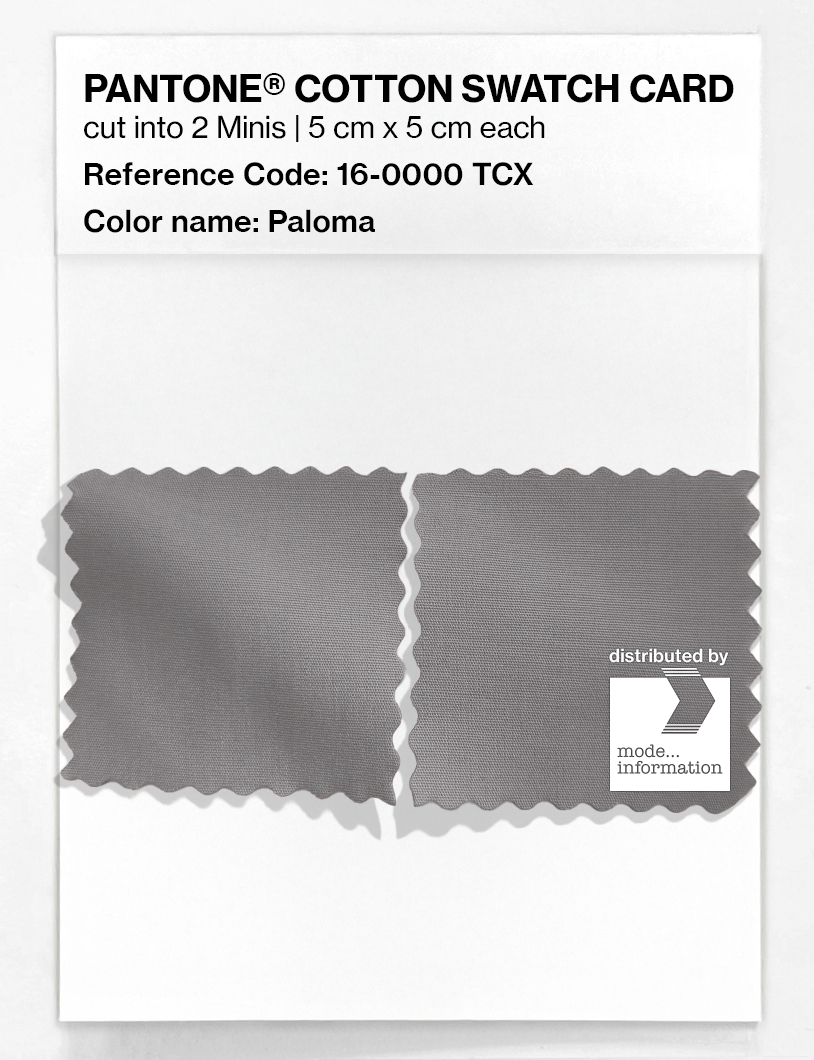 Product image 4 of the product “PANTONE® COTTON SWATCH CARD 16-0000 TCX Paloma ”