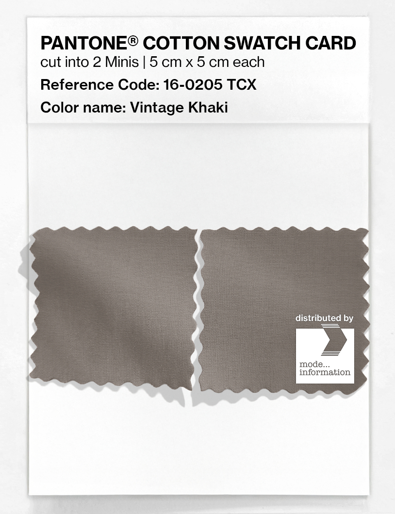 Artikelbild 4 des Artikels “PANTONE® COTTON SWATCH CARD 16-0205 TCX Vintage Khaki “