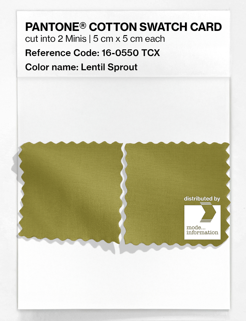 Artikelbild 4 des Artikels “PANTONE® COTTON SWATCH CARD 16-0550 TCX Lentil Sprout “