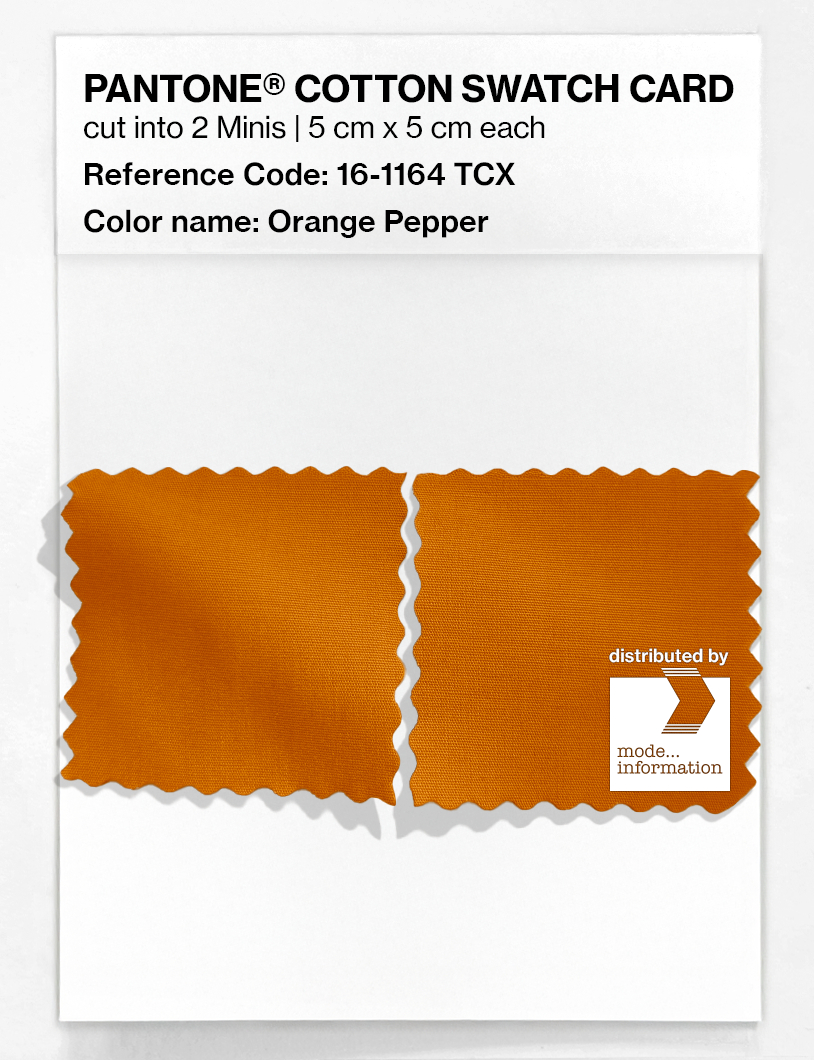 Artikelbild 4 des Artikels “PANTONE® COTTON SWATCH CARD 16-1164 TCX Orange Pepper “