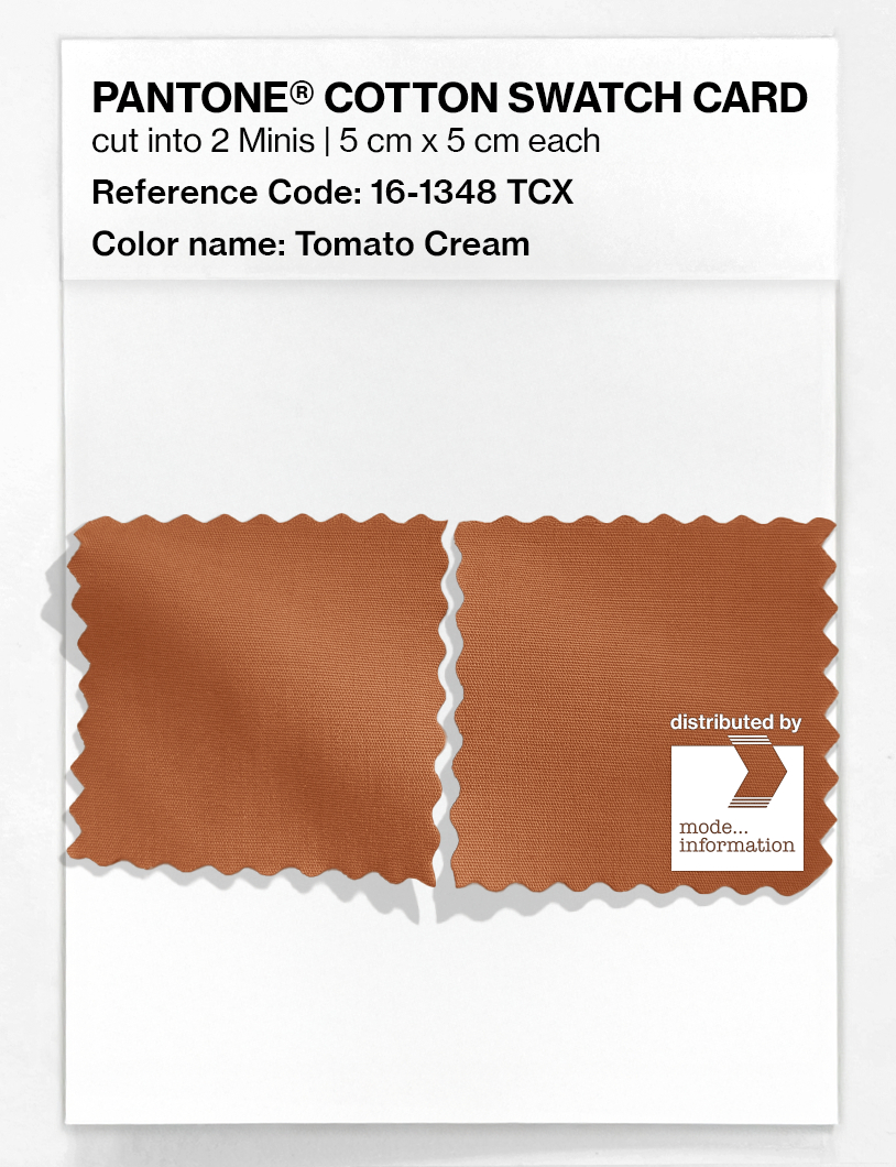 Artikelbild 4 des Artikels “PANTONE® COTTON SWATCH CARD 16-1348 TCX Tomato Cream “