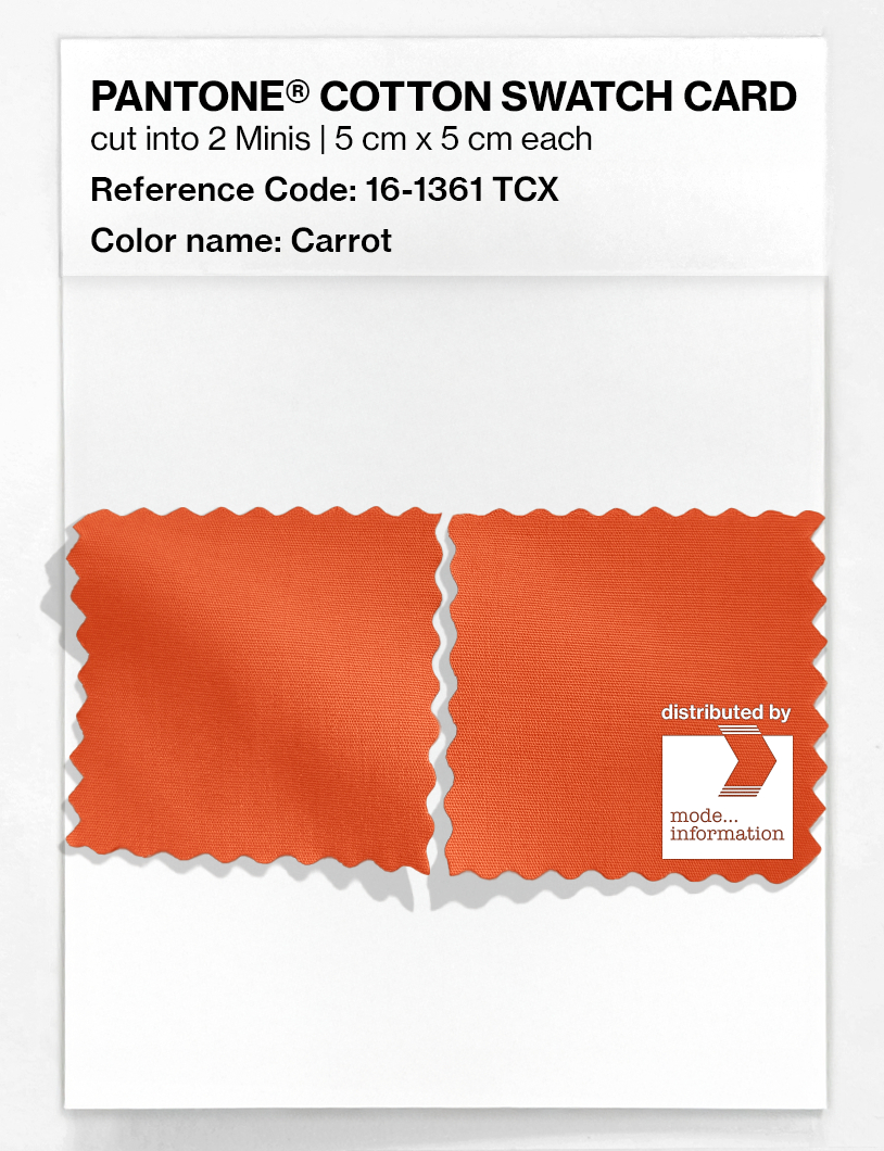 Artikelbild 4 des Artikels “PANTONE® COTTON SWATCH CARD 16-1361 TCX Carrot “