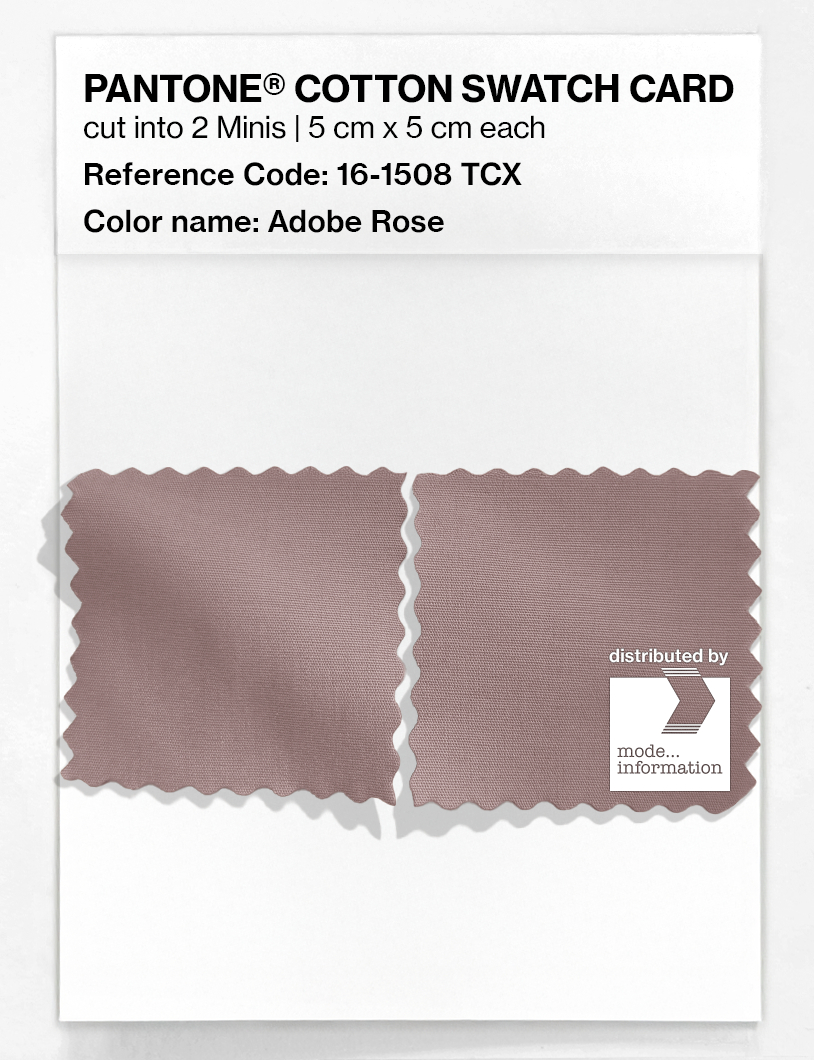 Product image 4 of the product “PANTONE® COTTON SWATCH CARD 16-1508 TCX Adobe Rose ”