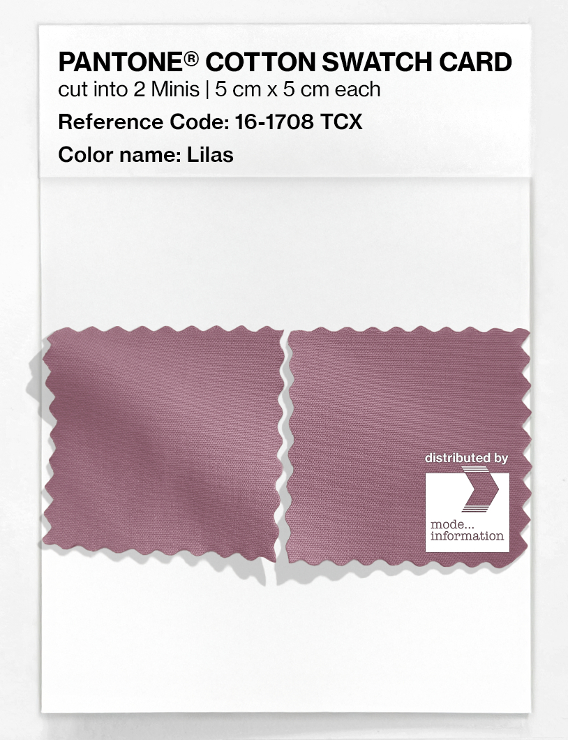 Product image 4 of the product “PANTONE® COTTON SWATCH CARD 16-1708 TCX Lilas ”