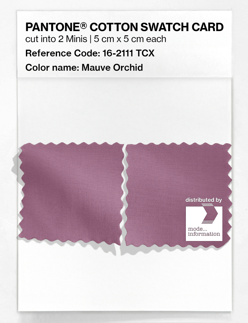 Product image 4 of the product “PANTONE® COTTON SWATCH CARD 16-2111 TCX Mauve Orchid ”
