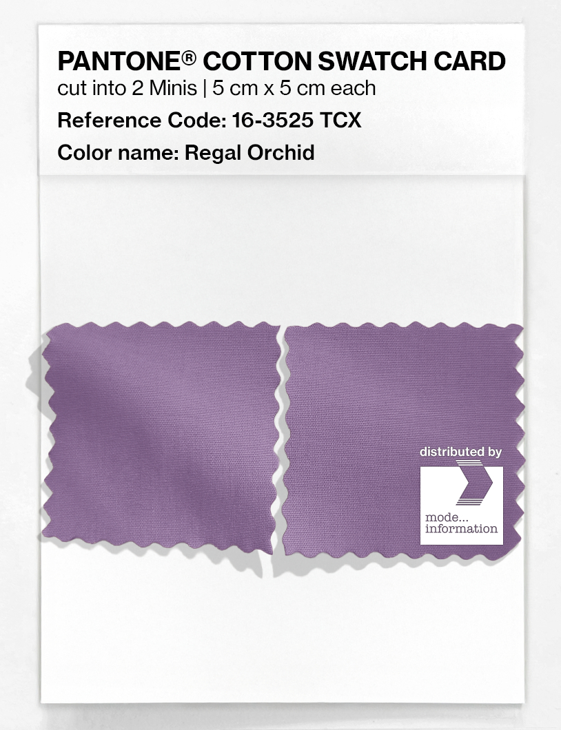 Product image 4 of the product “PANTONE® COTTON SWATCH CARD 16-3525 TCX Regal Orchid ”