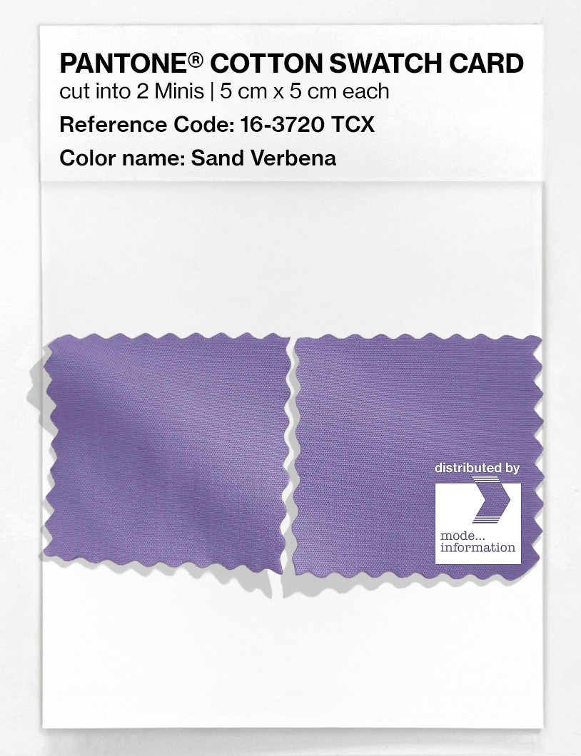 Artikelbild 4 des Artikels “PANTONE® COTTON SWATCH CARD 16-3720 TCX Sand Verbena “