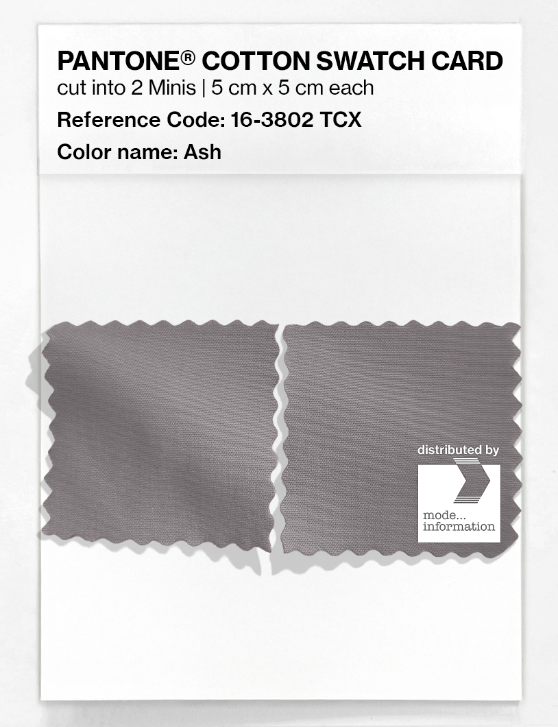 Product image 4 of the product “PANTONE® COTTON SWATCH CARD 16-3802 TCX Ash ”
