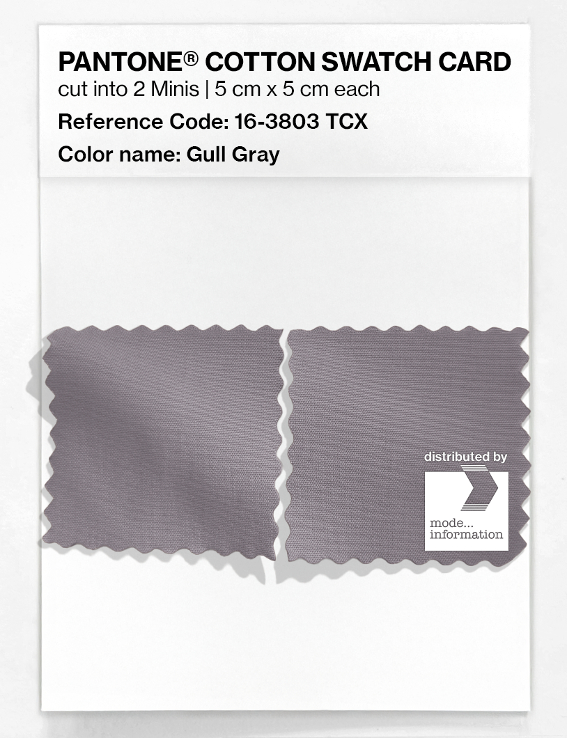Artikelbild 4 des Artikels “PANTONE® COTTON SWATCH CARD 16-3803 TCX Gull Gray “
